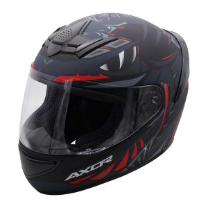 Axor Rage Python Motorcycle Helmet Black Red 1