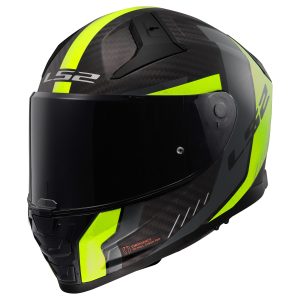 LS2 FF811 Vector II Carbon Grid Helmet – Yellow LS2 FF811 Vector II Carbon Grid Motorcycle Helmet Yellow 1