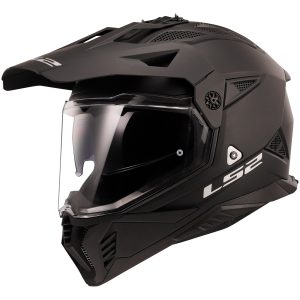 LS2 MX702 Pioneer II Plain Motorcycle Helmet Matt Black 1