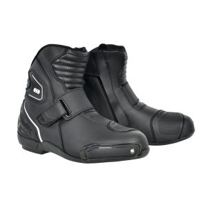 Oxford Omega Air Boots – Black/White Oxford Omega Air Mens Motorcycle Boots Black White 1
