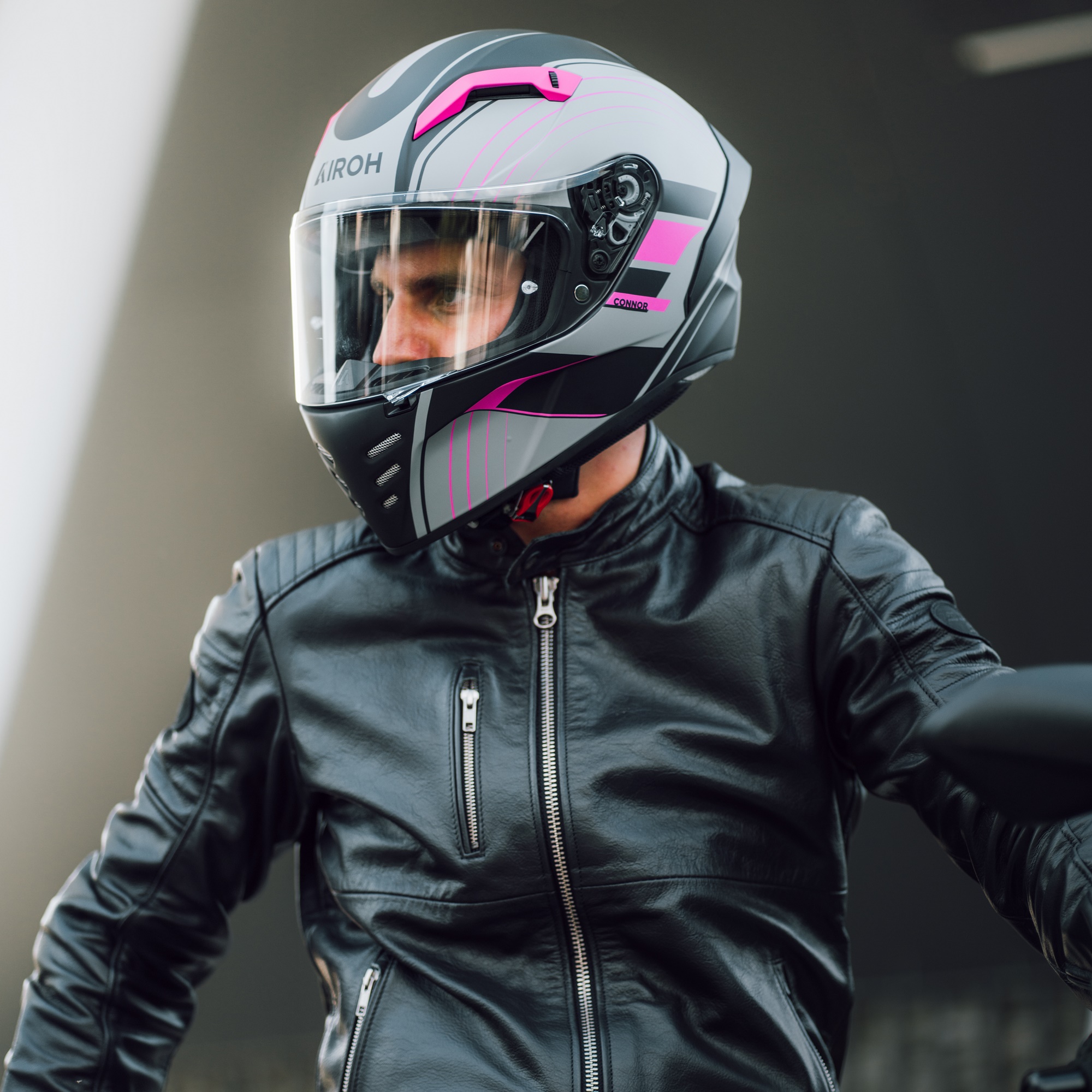 Casco Integral Airoh Spark Shogun - Casco Moto Full Face, Pink Matt, Taglia XS - Foto 8