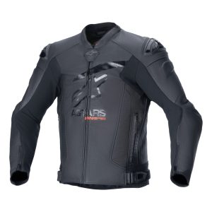 Alpinestars GP Plus R v4 Airflow Leather Jacket – Black/Black Alpinestars GP Plus v4 Mens Leather Motorcycle Jacket Black Black 1
