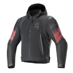 Alpinestars Zaca Air Venom WP Motorcycle Jacket Black Red 1