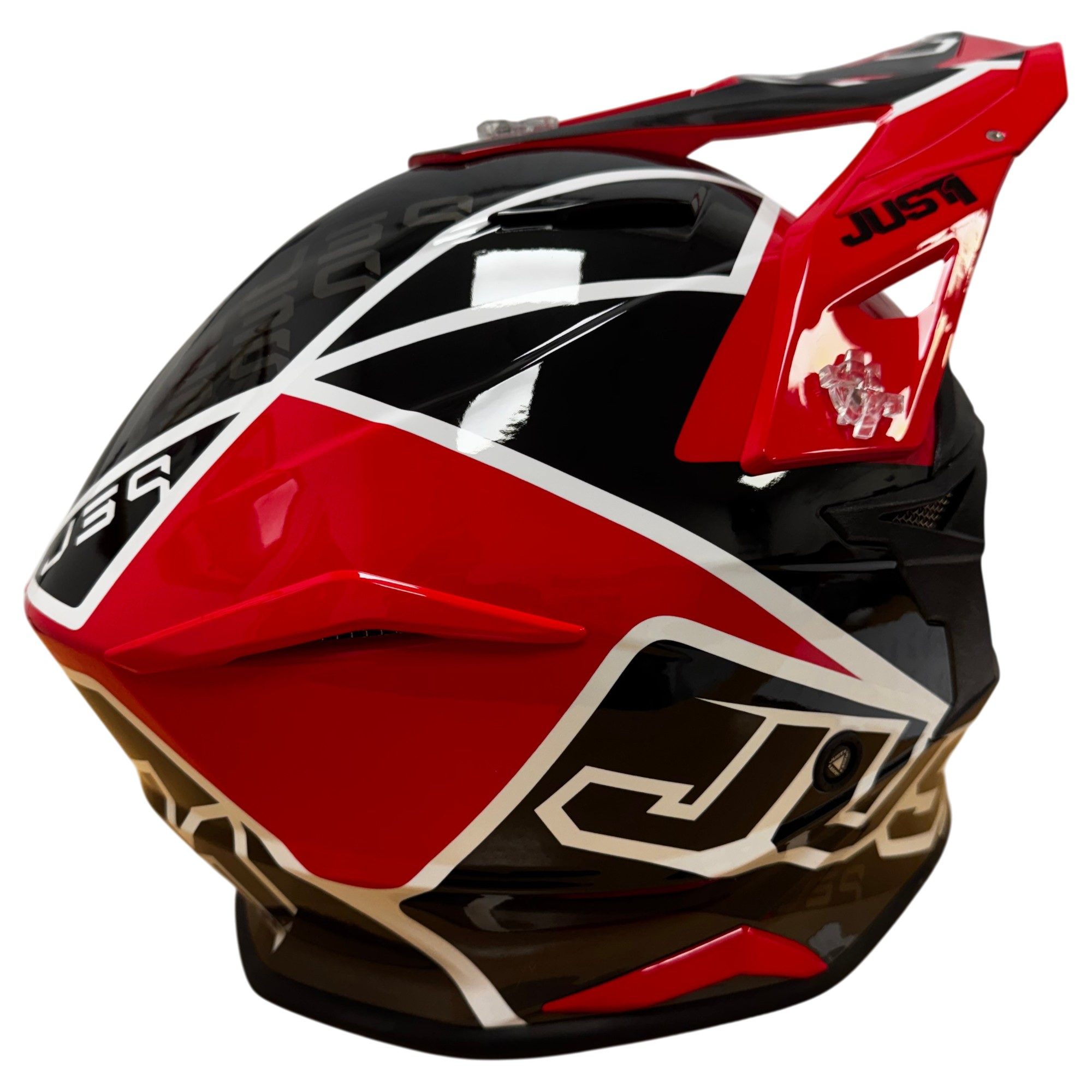 J*T様 RED ホワイト スノーボードヘルメット Just1 J39 Thruster Motocross Helmet Red: Off-Road Excellence