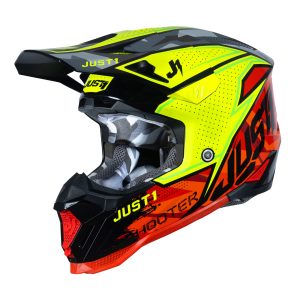 Just1 J40 Shooter Motocross Helmet Camo Red Black 1