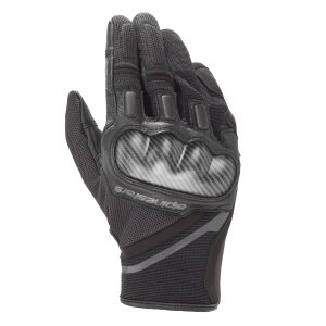 Alpinestars Chrome Motorcyle Gloves Black Tar Grey 1