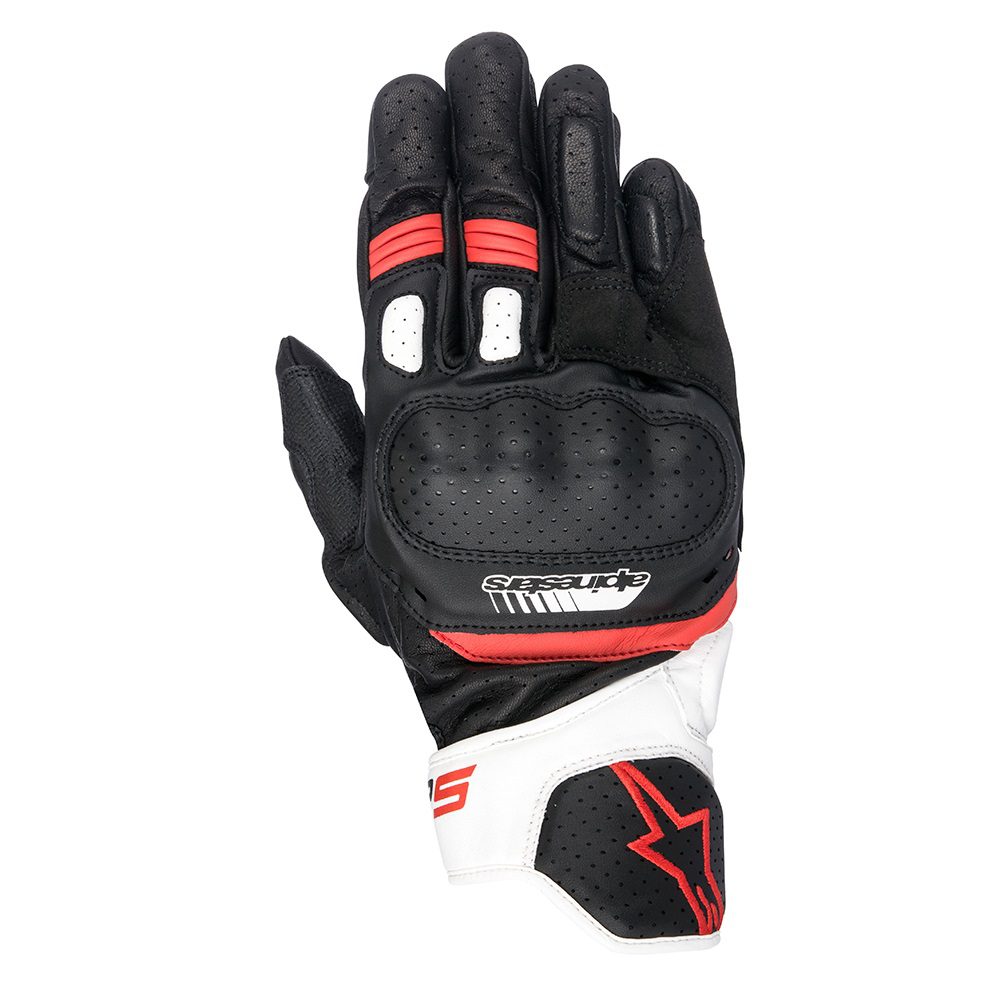 Alpinestars SP-5 Motorcycle Gloves White: Premium Protection