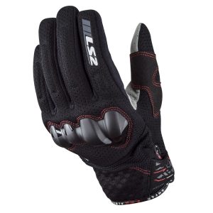 LS2 Chaki Women's Motorcycle Gloves Black 1