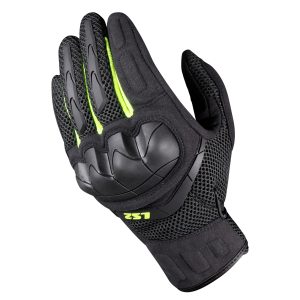 LS2 Kubra Motorcycle Gloves Anthracite Yellow 1