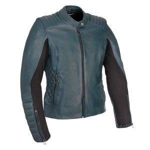 Oxford Radley Women’s Leather Jacket – Teal Oxford Radley Leather Women's Motorcycle Jacket Teal 1
