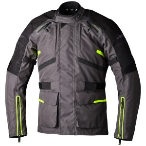RST Endurance Jacket – Graphite/Yellow RST Endurance Mens Motorcycle Jacket Graphite Yellow 1