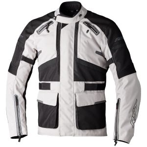 RST Endurance Jacket – Silver/Black RST Endurance Mens Motorcycle Jacket Silver Black 1