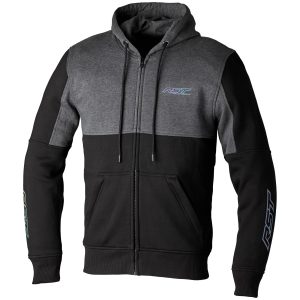 RST Team Zip Through Hoodie – Black/Grey RST Team Zip Through Mens Motorcycle Hoodie Black Grey 1