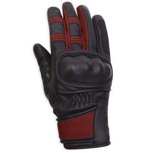 Spada Bennet Women's Motorcycle Gloves Black Burgundy 1.1