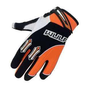 Wulfsport Cub Stratos Kids Gloves – Orange Wulfsport Adults Stratos Motorcycle Gloves Orange 1