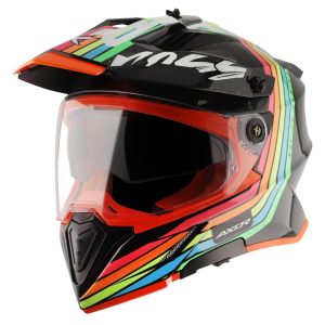 Axor X-Cross X2 Helmet – Black/Grey Axor X-Cross X2 Motorcycle Helmet Black Grey 1