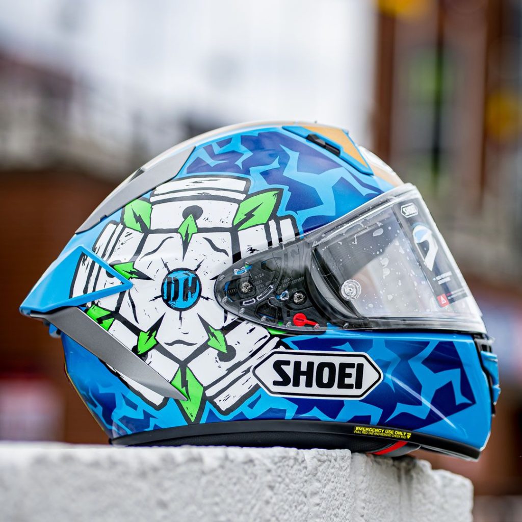 Shoei X-SPR Pro Harrison Motorcycle Helmet TC2 Lifestyle 1