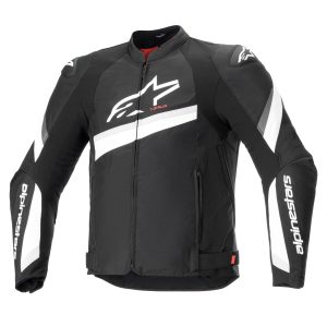 Alpinestars T-GP Plus R v4 Motorcycle Jacket Black White 1