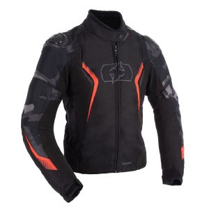 Oxford Omega 1.0 D2D Women’s Jacket – Black/Camo/Red Oxford Omega 1.0 D2D Women's Motorcycle Jacket Black Camo Red 1
