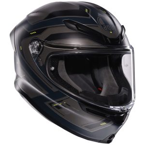 AGV K6-S Enhance Helmet – Grey/Yellow AGV K6-S Enhance Motorcycle Helmet Grey Yellow 1