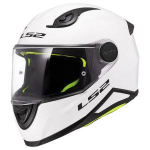 LS2 FF812 Kid Plain Motorcycle Helmet White 1
