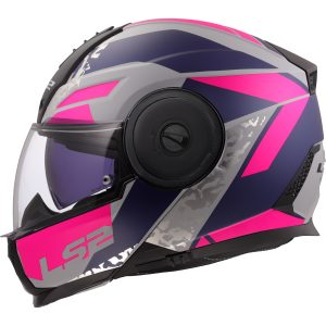 LS2 FF902 Scope II Oxyd Motorcycle Helmet Grey Blue Purple 3