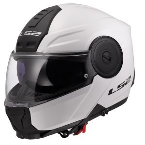 LS2 FF902 Scope II Plain Motorcycle Helmet White 1