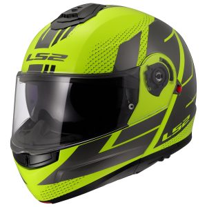 LS2 FF908 Strobe II Code Helmet – Yellow/Grey LS2 FF908 Strobe II Code Motorcycle Helmet Yellow Grey 1