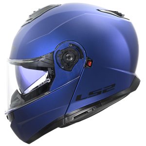 LS2 FF908 Strobe II Plain Motorcycle Helmet Matt Navy 1