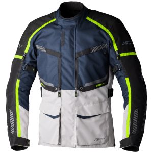 RST Maverick Evo Jacket – Navy/Silver RST Maverick Motorcycle Jacket Navy Silver 1