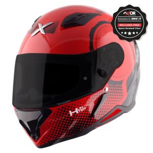 Axor Hunter Spear Motorcycle Helmet Red 1