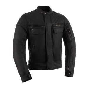 Oxford Hardy 2.0 Wax Jacket – Black Oxford Hardy 2.0 Motorcycle Jacket Black 1