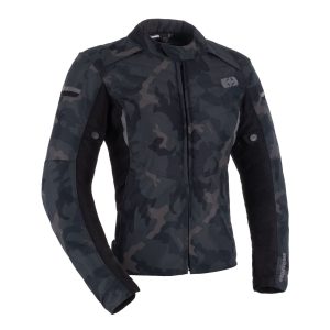 Oxford Valencia 3.0 Dry2Dry Women’s Jacket – Black/Camo Oxford Valencia D2D 3.0 Ladies motorcycle jacket Black Camo 1