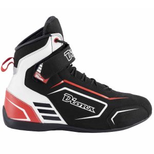 Diora Calvin Boots – Black/White/Red Diora Calvin Motorcycle Boots 1