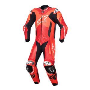 Alpinestars GP Plus v4 Sprint Leather Suit – Red/Fluo/Mid Red/White Alpinestars GP Plus v4 Sprint Leather Motorcycle suit Red-Fluo-Mid-Red-White 1