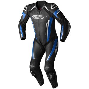 RST Tractech Evo 5 Mens Leather Motorcycle Suit Blue Black White 1