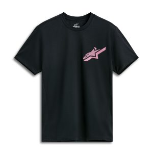 Alpinestars Attrition motorcycle performance Tee Black Pink 1