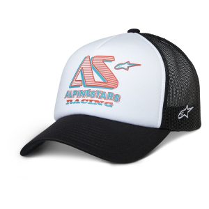Alpinestars Ayess Trucker Motorcycle Hat White Black 1