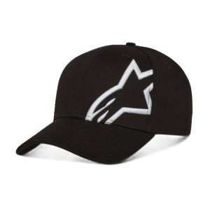 Alpinestars Corp Snap 2 Motorcycle Hat Black White 1