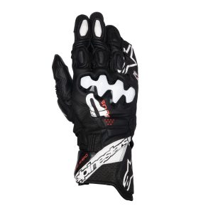 Alpinestars GP Plus R v3 Gloves – Black/White Alpinestars GP Plus R v3 Motorcycle Gloves - Black-White 1