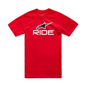 Alpinestars Ride 4.0 Camo Motorcycle Tee Red White Black 1