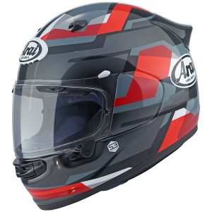 Arai Quantic Abstract Motorcycle Helmet Red 1
