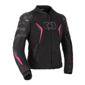 Oxford Omega 1.0 Air Women’s Jacket – Pink/Camo Oxford Omega 1.0 Air Ladies Motorcycle Jacket Black Pink 1