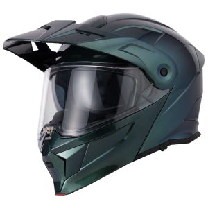 Vcan H276 Gradient Motorcycle Helmet Green- Blue 3