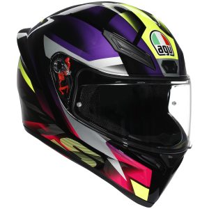 AGV K1-S Fastlap Motorcycle Helmet Black Purple Pink 1