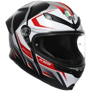 AGV K6-S Karve Motorcycle Helmet Back white red 1