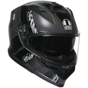 AGV K7 Kyber Motorcycle Helmet Grey-Flo Yellow 1