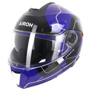 Airoh Specktre Groove Motorcycle Helmet Blue 3
