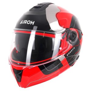 Airoh Specktre Groove Motorcycle Helmet Red 3