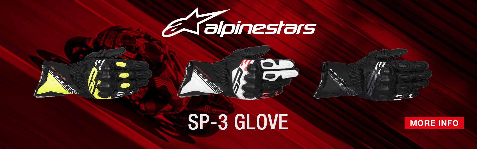 Alpinestars SP-3 Motorcycle Gloves Banner Alpinestars SP-3 Motorcycle Gloves Banner